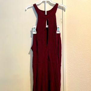 Wine mini dress